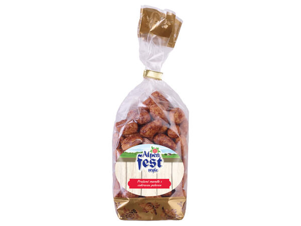 PRAŽENÉ MANDLE / LÍSKOVÉ OŘECHY / ARAŠÍDY V CUKROVÉ POLEVĚ