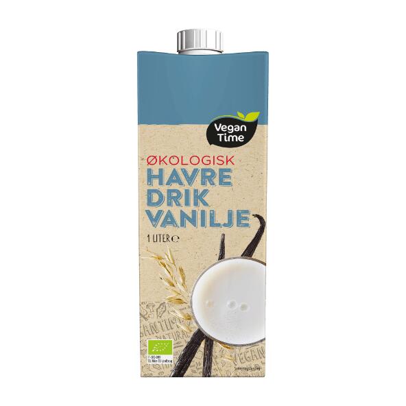 VEGAN TIME 	 				Vegansk og økologisk havredrik