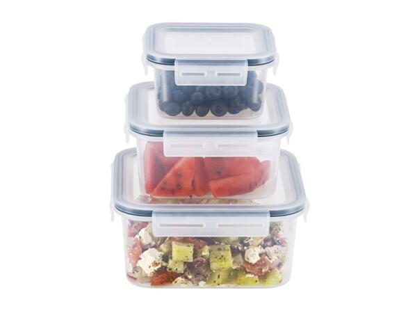 Silvercrest Square Food Storage Container Set - 3 Pieces