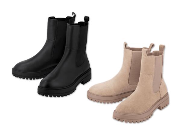 Damen Premium-Lederstiefeletten