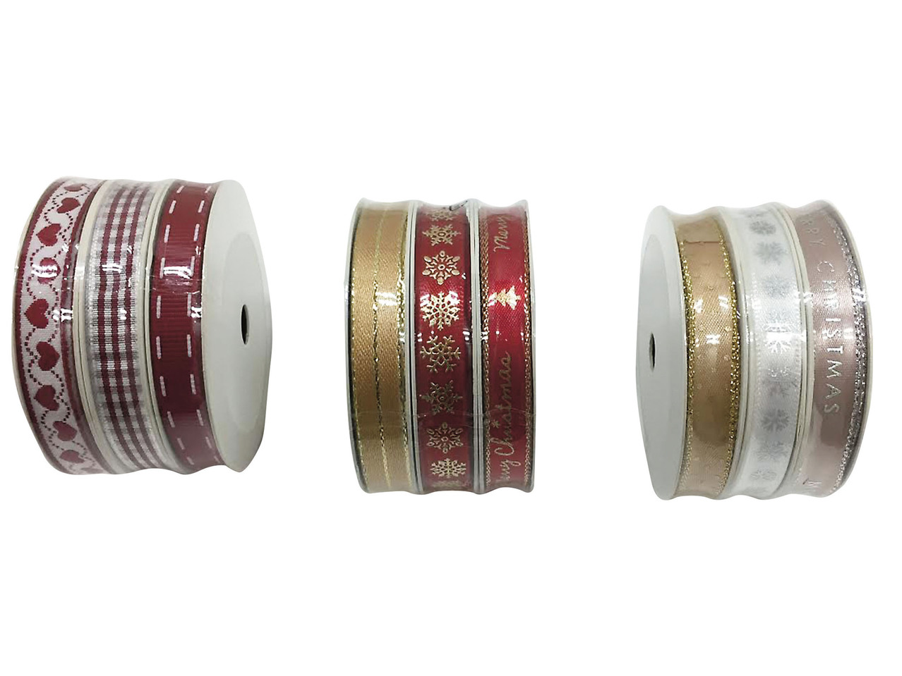 Gift Ribbon Set 5m, 3 pieces