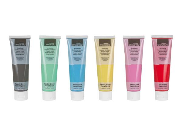 Crelando Acrylic Paints Pastel Colours