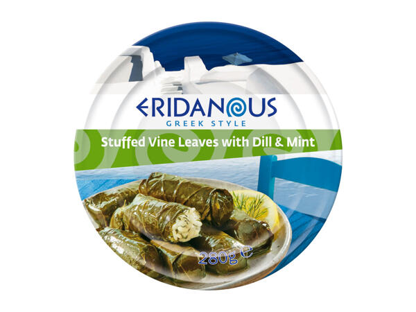 Stuffed Vine Leaves with Dill & Mint