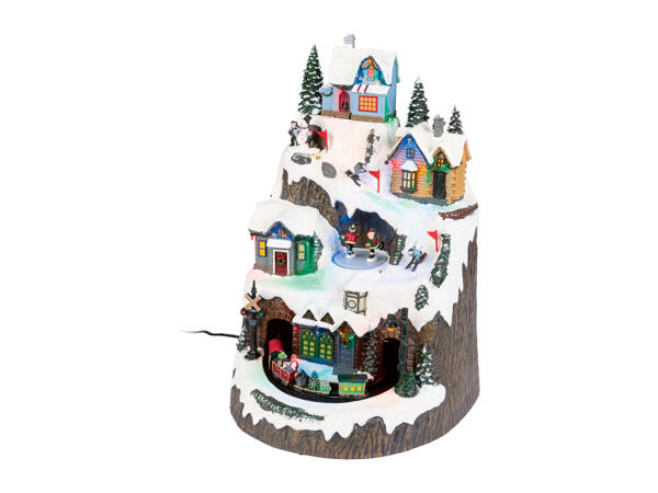 Livarno Home Animated Christmas Scene with LEDs & Music