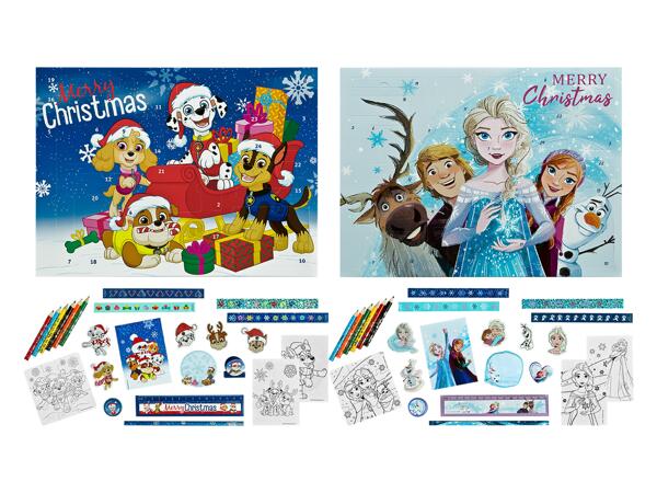 Adventskalender med skrivtillbehör