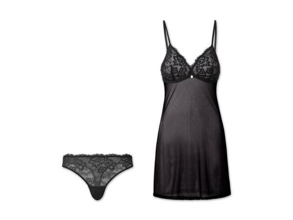 Damen Negligé-Set, 2-teilig