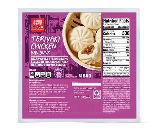 Fusia Asian Inspirations BBQ Pork or Teriyaki Chicken Bao Buns