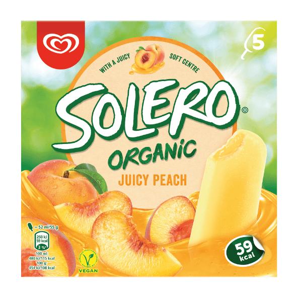 Solero økologiske ferskenis