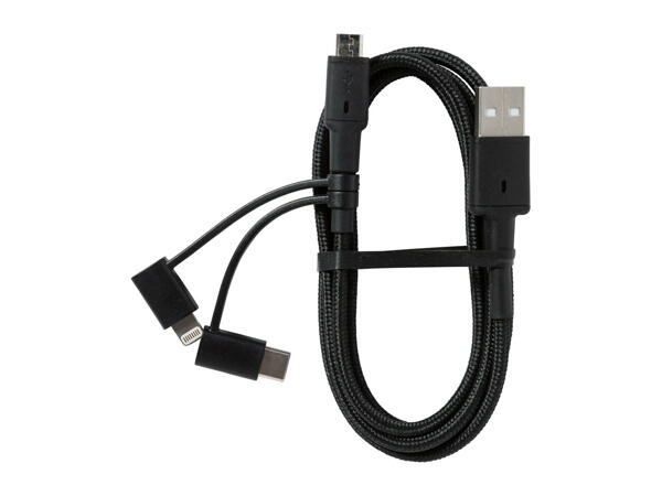 Silvercrest 3-in-1 Charging & Data Transfer Cable