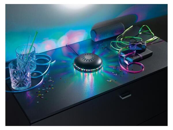 LIVARNO home Světelný LED kotouč se zvukovým senzorem