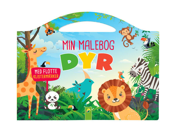 Malebog med klistermærker