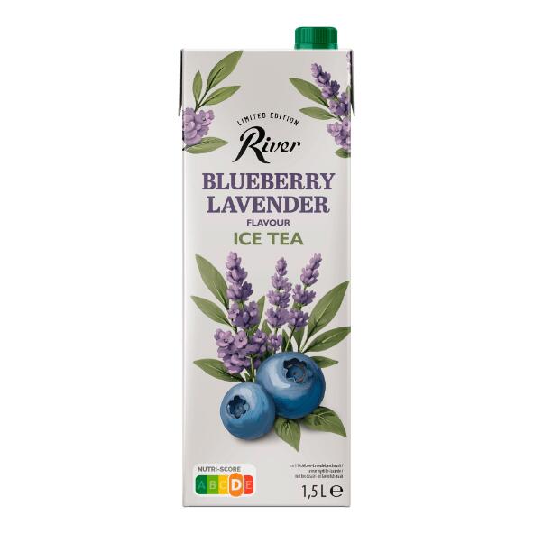 RIVER(R) 				Ice Tea blauwe bes-lavendel