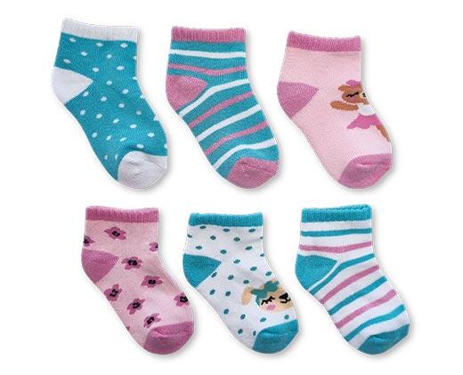 Lily & Dan Toddlers 6pk Socks