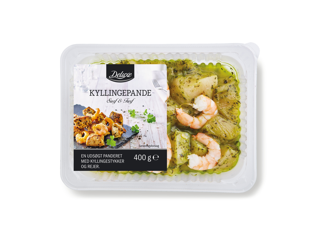 Kyllingepande surf & turf