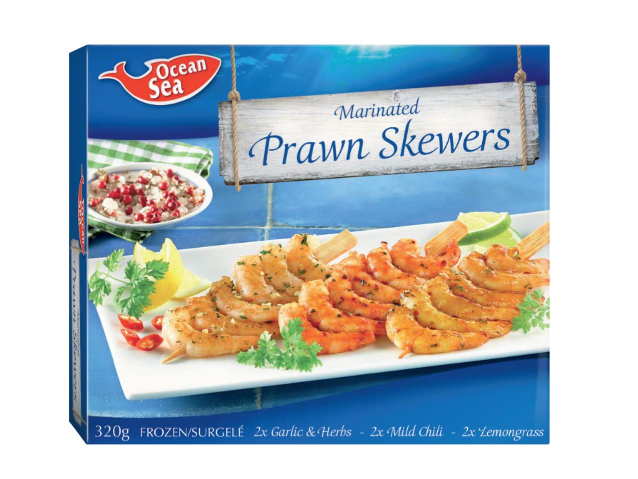 OCEAN SEA Marinated Prawn Skewers