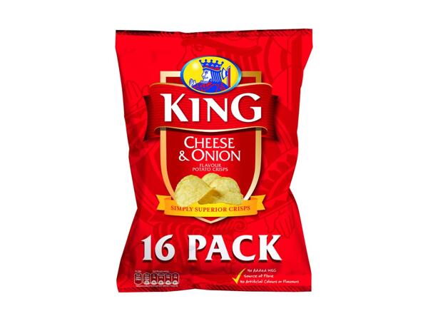 King Cheese & Onion Crisps