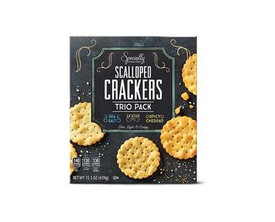 Specially Selected Scalloped Cracker Trio