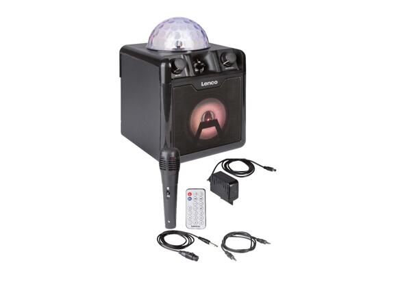 Lenco Disco Loudspeaker with Karaoke Light Ball
