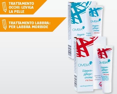 Crema per contorno occhi/labbra con urea OMBIA