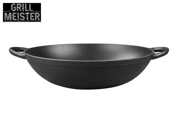 Grillmeister Cast Iron Wok