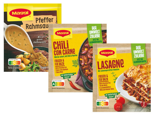 Maggi Fix oder Gourmet Saucen