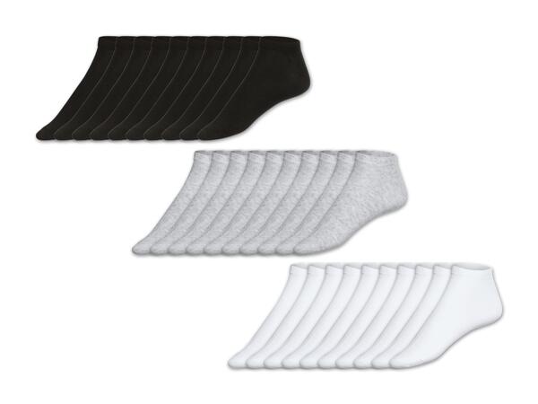 Damen/Herren Sneakersocken, 10 Paar