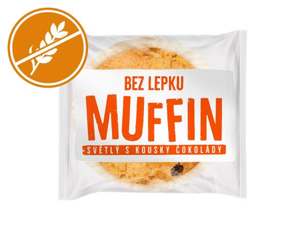 SVĚTLÝ MUFFIN BEZ LEPKU, S KOUSKY ČOKOLÁDY