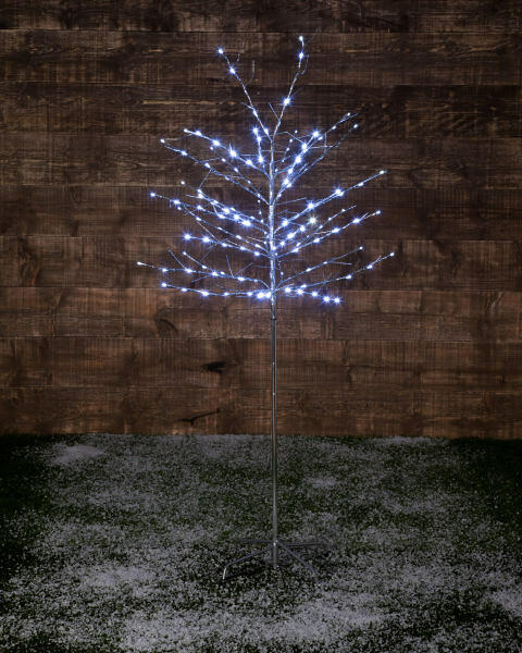 1.8m Silver Twinkle Twig Tree