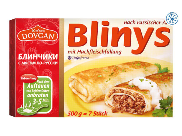 Dovgan Blinys with Meat Filling