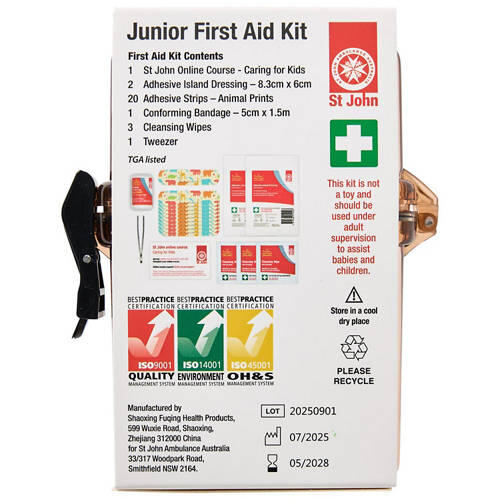 Juniors First Aid 28 Piece Kit