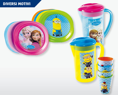 Set/Accessori da tavola per bambini ICH EINFACH UNVERBESSERLICH/DISNEY FROZEN/MICKEY MOUSE