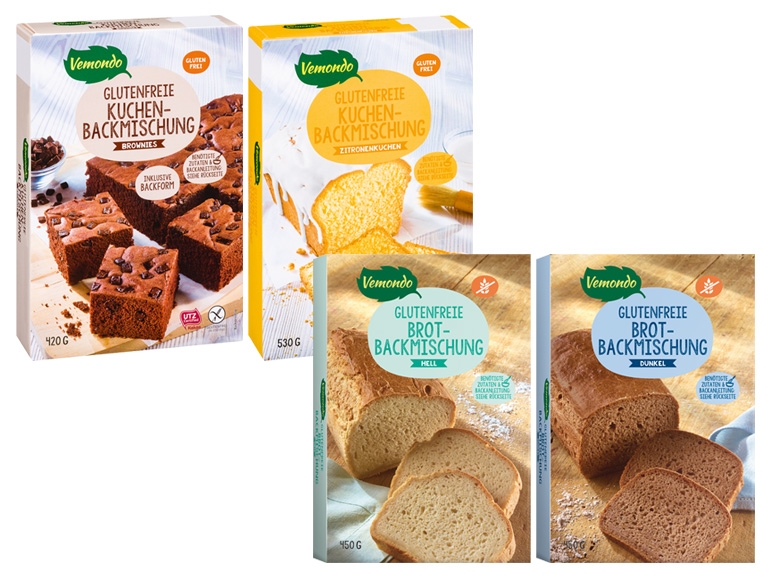 VEMONDO Glutenfreie Kuchen- oder Brotbackmischung