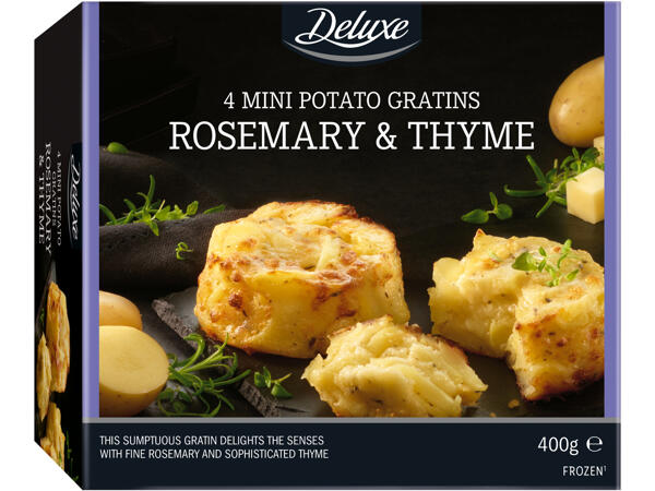 Mini Potato Gratins with Rosemary and Thyme