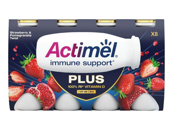 Actimel Plus 100% Vitamin D Strawberry & Pomegranate