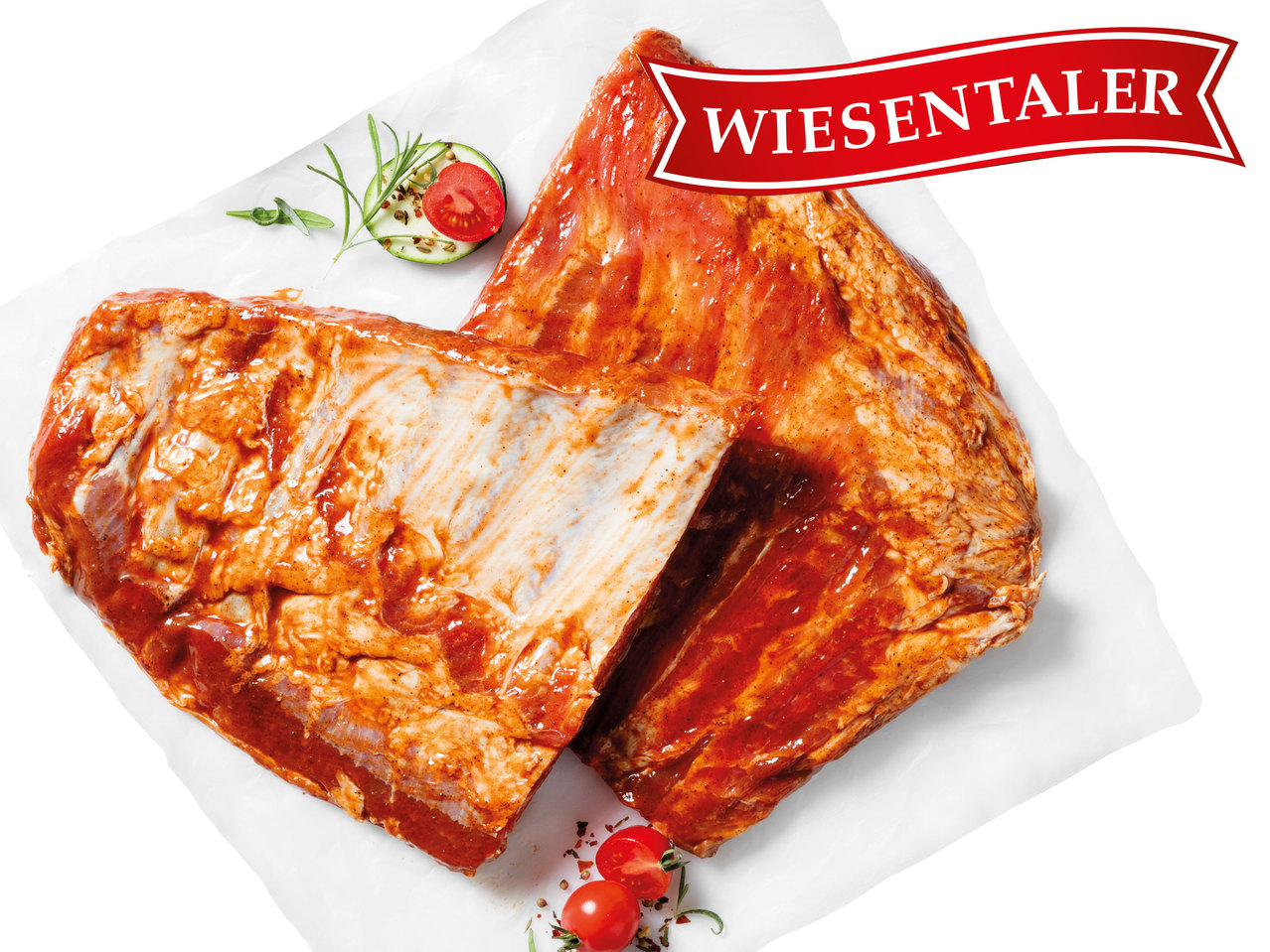 WIESENTALER Österreichische XXL BBQ Ribs mariniert