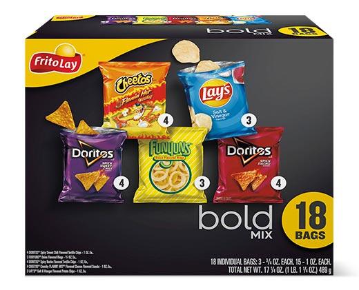 Frito Lay Bold Variety Pack 18 count