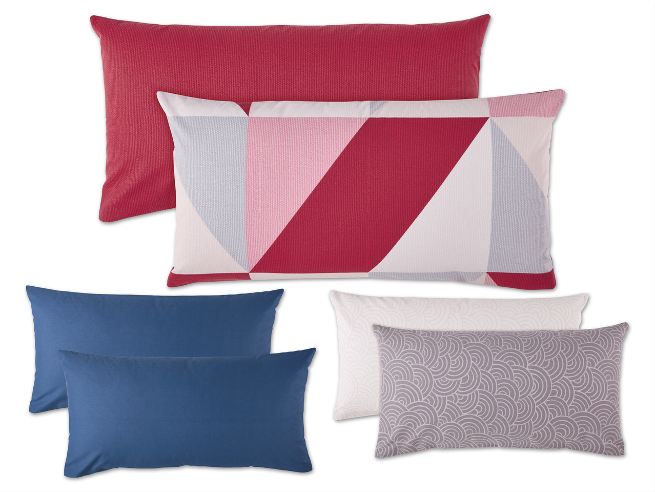 MERADISO(R)PURE COLLECTION Renforcé-Kissenbezüge, 2 Stück