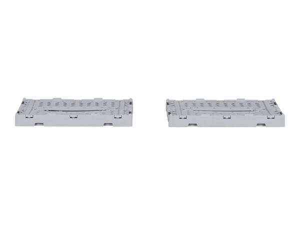 W5 4L Grey Collapsible Crate Set - 2 Pack