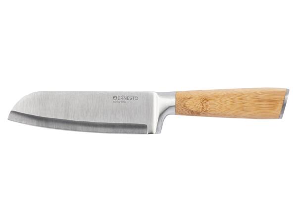 Knife with Bamboo or Steel Handle