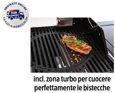 ENDERS(R) Barbecue a gas Boston Black 4 IK Turbo