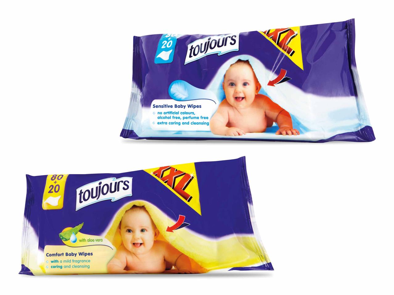 Lingettes humides pour bébé XXL