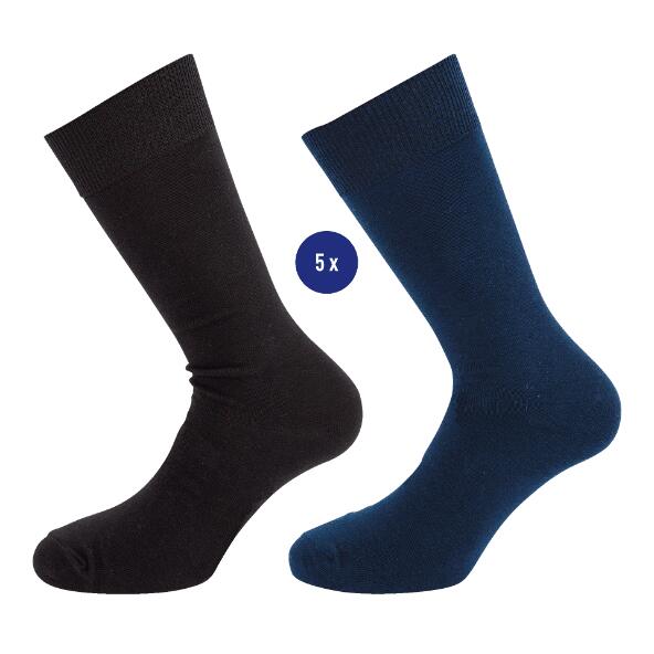 ENRICO MORI(R) 				Chaussettes pour hommes, 5 paires