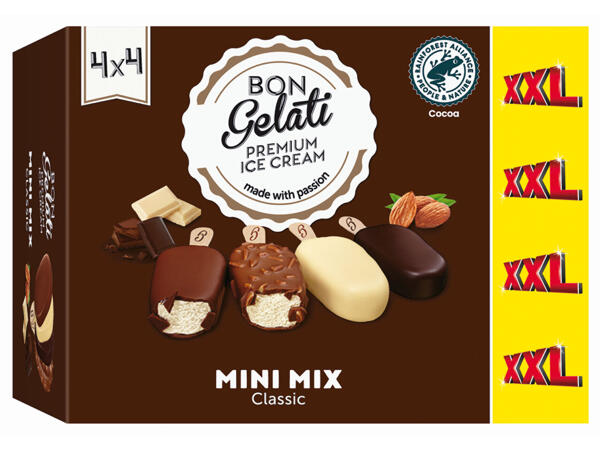 Mélange de mini-bâtons de glace