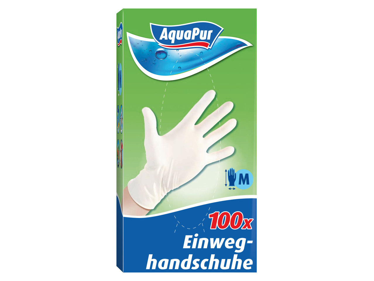 AQUAPUR Latex Einweghandschuhe