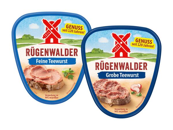 Gutsleberwurst oder Teewurst