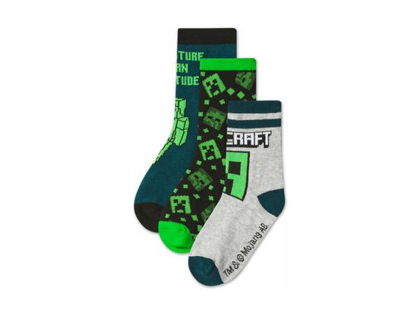 Kinder Socken, 3 Paar