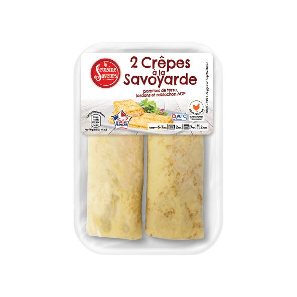LA CUISINE DES SAVEURS(R) 				2 crêpes à la savoyarde