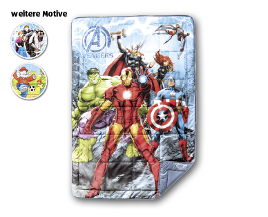 AVENGERS/FROZEN/BENJAMIN BLÜMCHEN(R) Kinder-Tagesdecke