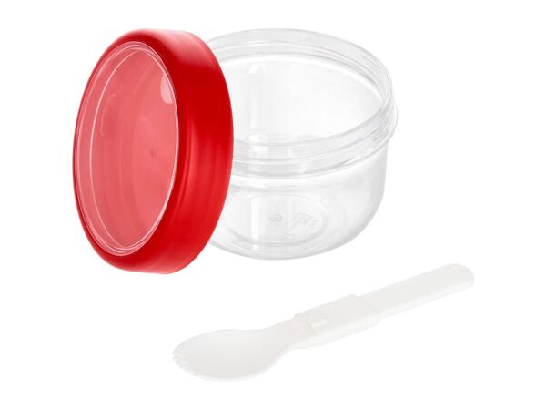 Silvercrest Red Muesli Container With Spork