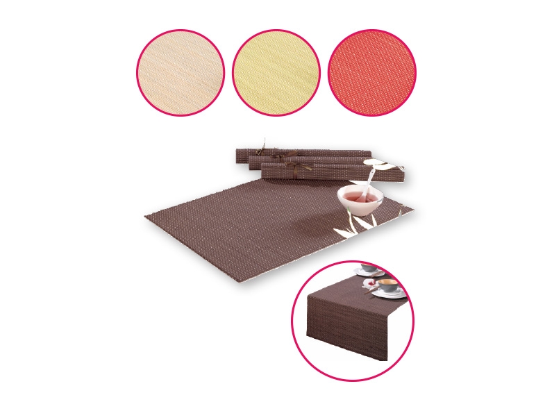 Meradiso Bamboo Place Mats/ Table Runner